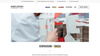 Website Screenshot: E. Hanzlovsky Steyr Druck und Kartonagen GmbH - Startseite | Hanzlovsky - Date: 2023-06-22 15:02:09