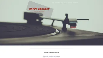 Website Screenshot: Happy Records - Hike | Serif WebPlus Template - Date: 2023-06-22 15:02:09