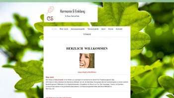 Website Screenshot: Harmonie & Einklang Cindy Schmidt e.U. - HOME - Harmonie & Einklang - Date: 2023-06-14 10:37:46