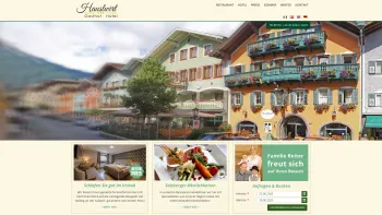 Website Screenshot: Hotel Gasthof Hauslwirt - Urlaub im Salzburger Land: Willkommen beim Hauslwirt - Date: 2023-06-22 15:12:12