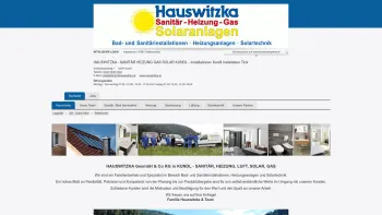 Website Screenshot: Kundl Installateur Heizung Sanitäre Kundl Hauswitzka - Hauswitzka | HAUSWITZKA - SANITÄR HEIZUNG GAS SOLAR KUNDL - Installationen Kundl Installateur Tirol | bezirksbegleiter.at - Date: 2023-06-22 15:12:12