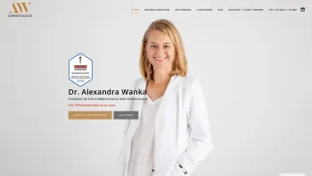 Website Screenshot: Dr. Alexandra Wanka, Hautarzt - Dr. Alexandra Wanka - Fachärztin für Haut- und Geschlechtskrankheiten - Hautarzt 1030 Wien | +43 660 11 33 88 6 - Hautarzt 1030 Wien - Date: 2023-06-15 16:02:34