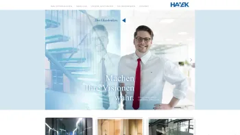 Website Screenshot: Glas Hayek project GmbH - HAYEK - Die Glasdenker - Date: 2023-06-14 10:37:27