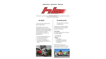 Website Screenshot: hb transport u. lagerhaus gmbh - hb Transport und Lagerhaus GmbH - Bludesch, Austria - Date: 2023-06-14 10:40:29
