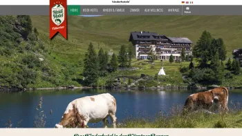 Website Screenshot: Heidi-Hotel Falkertsee & Zirbenhütte - Heidi-Hotel - Das Kinder- und Wanderhotel in den Bergen in Kärnten - Date: 2023-06-22 15:12:12