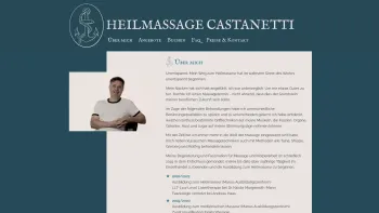 Website Screenshot: Heilmassage Günther Castanetti - Über mich - HEILMASSAGE CASTANETTI - Date: 2023-06-15 16:02:34