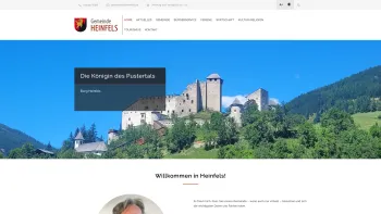 Website Screenshot: Gemeindeamt auf derder Gemeinde Heinfels - Heinfels - Date: 2023-06-22 15:16:28