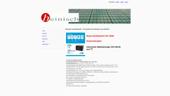 Website Screenshot: HEINISCH Messtechnik GmbH - Home - Date: 2023-06-22 15:16:29
