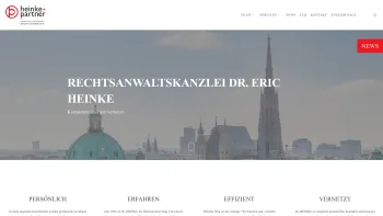 Website Screenshot: Heinke . Skribe + Partner Rechtsanwälte GmbH - Rechtsanwalt 1030 Wien – Heinke + Partner - Date: 2023-06-22 15:16:29