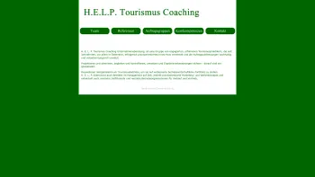 Website Screenshot: H. E. L. P. Tourismus Coaching Unternehmensberatungs GmbH - H.E.L.P. Tourismus Coaching - Date: 2023-06-22 15:02:21
