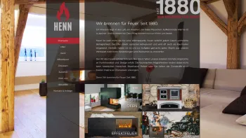 Website Screenshot: Peter Henn Herde Öfen und Küchen nach Maß - Startseite - Henn - Date: 2023-06-14 10:40:32
