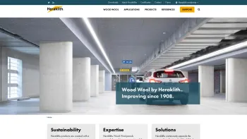 Website Screenshot: Heraklith insulating materials wood wool rock acoustic panels sound insulation thermal protection - Home page | Heraklith - Date: 2023-06-22 15:12:16