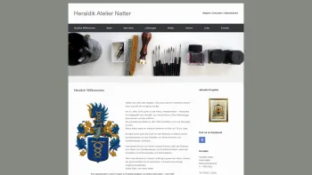 Website Screenshot: Heraldik Atelier Werkstätte für Kalligraphie und Heraldik - Herzlich Willkommen - Heraldik Atelier Natter - Date: 2023-06-22 15:12:16