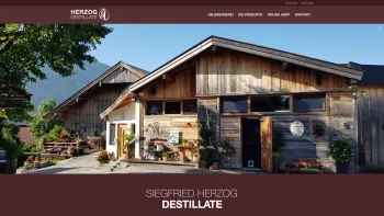 Website Screenshot: Siegfried Herzog Destillate - Edelbrände aus Österreich | Siegfried Herzog Destillate, Salzburg Land - Date: 2023-06-15 16:02:34