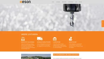 Website Screenshot: Heson Metall und Kunststofftechnik GmbH Kunststoff Behälterbau Regalbau - Home - HESON - Date: 2023-06-22 15:02:25
