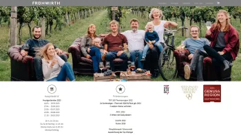 Website Screenshot: Heurigenweingut Frühwirth - Heurigenweingut Frühwirth - Date: 2023-06-15 16:02:34