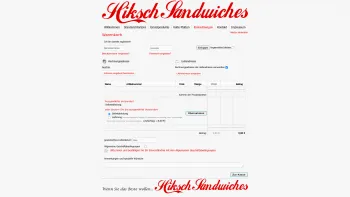 Website Screenshot: Hiksch Sandwiches - Warenkorb - Date: 2023-06-14 10:37:24