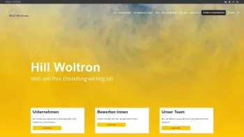 Website Screenshot: HILL WOLTRON Management Partner - Startseite - Hill Woltron Management Partner GmbH - Date: 2023-06-22 15:13:53