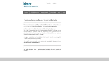 Website Screenshot: Rudolf Hirner Molytrop Trockenschmierstoffe - Hirner - Trockenschmierstoffe Verschleißschutz - Trockenschmierstoffe und Verschleißschutz - Hirner - Date: 2023-06-22 15:13:53