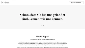 Website Screenshot: hiroki digital GmbH - hiroki digital | Werbeagentur - Date: 2023-06-26 10:26:24