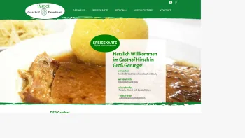 Website Screenshot: Hubert Hirsch Gasthof und Fleischerei 3920 Groß Gerungs Waldviertel - Gasthof HIRSCH GmbH – Fleischerei, Gasthof und Hotel in Groß Gerungs - Date: 2023-06-22 15:13:53