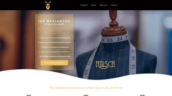 Website Screenshot: Hirsch Mode nach Maß - Maßanzug in Wien, NÖ und OÖ | Hirsch - Mode nach Mass - Date: 2023-06-26 10:26:24