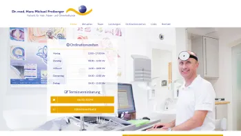 Website Screenshot: HNO Dr. Freiberger - Home - Dr. med. Hans Michael Freiberger - Date: 2023-06-14 10:40:35