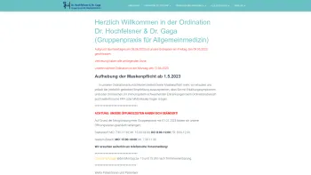 Website Screenshot: www.hochfelsner.at - Dr. Hochfelsner & Dr. Gaga – Gruppenpraxis für Allgemeinmedizin - Date: 2023-06-22 15:15:56