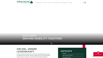 Website Screenshot: HÖDLMAYR INTERNATIONAL AG - Hödlmayr: Fahrzeuglogistik & Multimodale Mobilitätslösungen - Hödlmayr International AG - Date: 2023-06-15 16:02:34