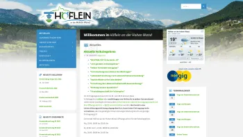Website Screenshot: Gemeindeamt Höflein an der Hohen HerzlichHöflean der Hohen Wand - Willkommen in Höflein an der Hohen Wand - Gemeinde Höflein an der Hohen Wand - Date: 2023-06-22 15:17:09