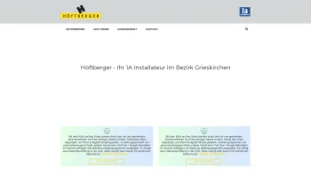 Website Screenshot: Höftberger GesmbH & Co KG - Home - Höftberger | sinnvoll heizen - sinnlich baden - Date: 2023-06-22 15:13:58