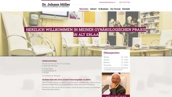 Website Screenshot: Dr. Höller Gynäkologie - Startseite: Dr. Johann Höller - Facharzt für Gynäkologie und Geburtshilfe in 1230 Wien, Alt Erlaa - Date: 2023-06-22 15:12:24