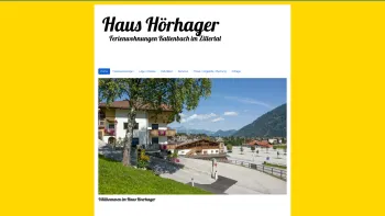 Website Screenshot: Ferienwohnungen Hörhager - Home - Date: 2023-06-14 10:40:35