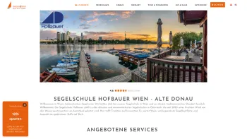 Website Screenshot: Segelschule Hofbauer - Segelschule Hofbauer - Die ausgezeichnete Segelschule aus Wien - Date: 2023-06-14 10:36:53