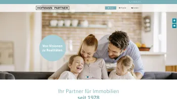 Website Screenshot: HOFMANN + PARTNER - Ihr Partner für Immobilien in Linz - Date: 2023-06-22 15:12:24