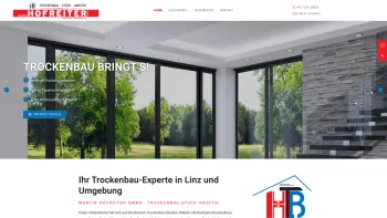 Website Screenshot: Martin Hofreiter - Ihr Spezialist für Trockenbau in Linz und Umgebung - Martin Hofreiter GmbH - Trockenbau Stuck Akustik - Date: 2023-06-22 15:13:58