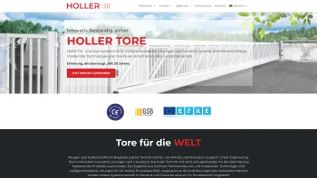 Website Screenshot: Holler-Tore - Holler Tore | Tor- und Zaunsysteme | Industrie - Gewerbe - Privat - Date: 2023-06-14 10:40:38