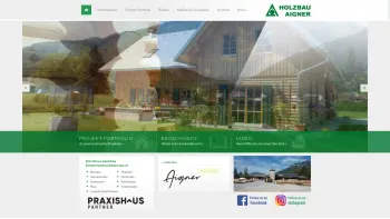 Website Screenshot: Holzbau Aigner - Anton Aigner GesmbH & Co.KG - Holzbau Aigner Ges.m.b.H - Molln / Oberösterreich - Date: 2023-06-22 15:12:28