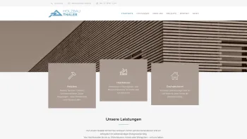 Website Screenshot: Roland Holzbau Thaler - Startseite - Holzbau Thaler - Date: 2023-06-22 15:12:28