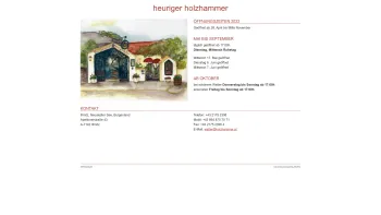 Website Screenshot: Holzhammers Heurigenkeller Buschenschank Weinbau Weingut Neusiedlersee WeIllmitz - Holzhammer Der Heurige - Date: 2023-06-22 15:12:28