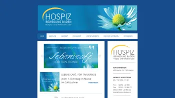 Website Screenshot: Hospizbewegung Baden - Willkommen - Hospizbewegung Baden bei Wien - Date: 2023-06-22 15:12:32