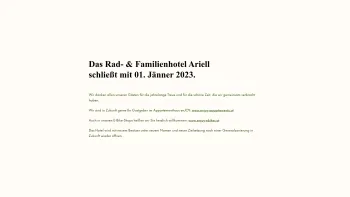 Website Screenshot: Rad- und Familienhotel Ariell*** - Date: 2023-06-22 15:12:32