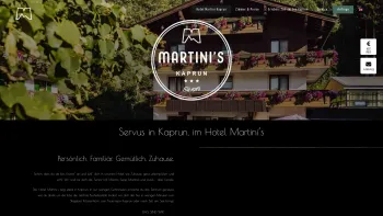 Website Screenshot: Hotel - Martini's Kaprun: Servus im Martini's Kaprun - seit 1979 - Date: 2023-06-14 10:40:41