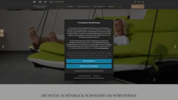 Website Screenshot: Hotel Schönblick Schneider GmbH in Velden am Wörthersee - Urlaubshotel am Wörthersee | Dei Hotel Schönblick in Velden - Date: 2023-06-22 15:12:36