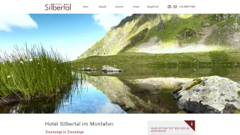 Website Screenshot: Hotel Silbertal*** - Urlaub im Hotel SILBERTAL im Montafon Sommer & Winter - Date: 2023-06-22 15:12:36
