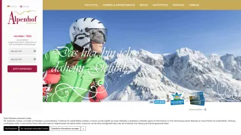 Website Screenshot: Hotel Alpenhof - Hotel in Maria Alm | Der Alpenhof - Urlaub in der Region Hochkönig - Date: 2023-06-15 16:02:34