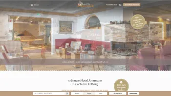 Website Screenshot: Hotel Anemone Lech am Arlberg Vorarlberg Austria - 4* Hotel Anemone Lech am Arlberg | Urlaub direkt an der Skipiste - Date: 2023-06-22 15:16:00