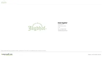 Website Screenshot: Hotel Garni Jagdhof*** - Hotel Jagdhof - Date: 2023-06-14 10:40:44