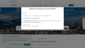 Website Screenshot: Hotel Junior Salzburg - Das Junior - Wendl Hotels - Date: 2023-06-22 15:16:32
