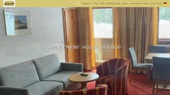Website Screenshot: Hotel Seehof*** - Home - Apartment house Seehof - Date: 2023-06-22 15:12:39